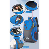 Mochila De Outdoor 40L Gran Capacidad Poliéster Casual Para Hombres Y Mujeres Con Cinta Reflectante Duradera Para Senderismo Y Viajes - details 7