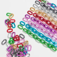 30pcs Bolas De Acero Metálico Para Pulseras Collares Y Aretes DIY Forma Oval Tamaño 27x16mm Accesorios De Joyería - details 9