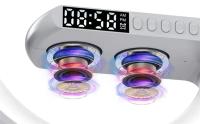 Lámpara De Escritorio Inteligente LED Con Altavoz Bluetooth Y Cargador Inalámbrico Rápido 15W Luz Nocturna RGB Para Dormitorio Y Sala De Juegos - details 6