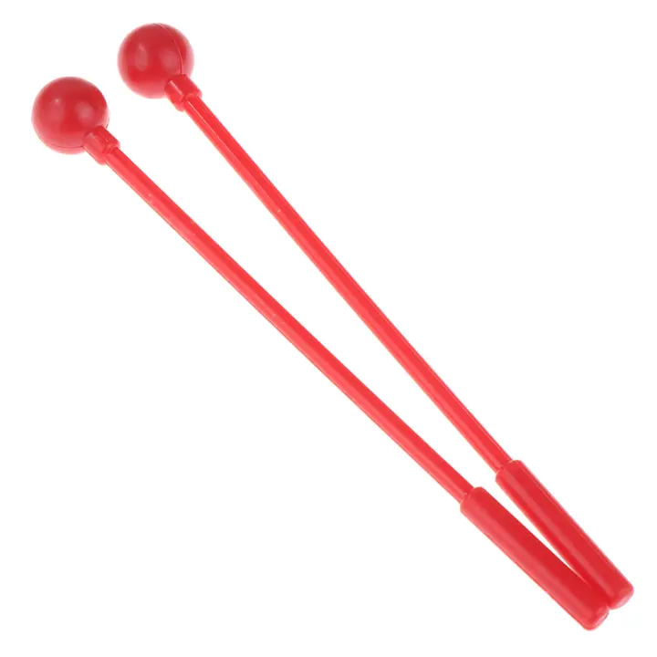 2pcs/set De Palmas De Batería De 20cm Para Adultos Y Niños Mallets De Goma Y Plástico Instrumentos De Ritmo - 1