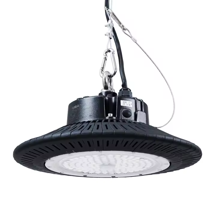 Lámpara colgante Industrial LED UFO - 200W - IP65 - 6000 K - 20000 Lm - Led Bridgelux - Sosen Driver - Aluminio - AZABAK - Garantía 5 años - 1