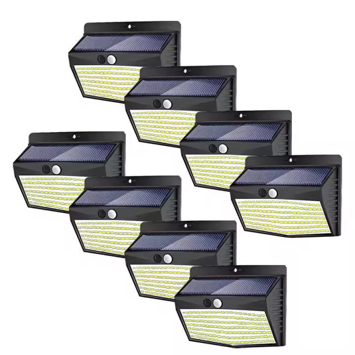 Tienda BIT Luces LED Solares para Exterior, lámpara de pared inalámbrica, 3 Modos de iluminación, Sensor de Movimiento, Energía Solar, Valla de Jardín, cubierta de patio, 138 - 1