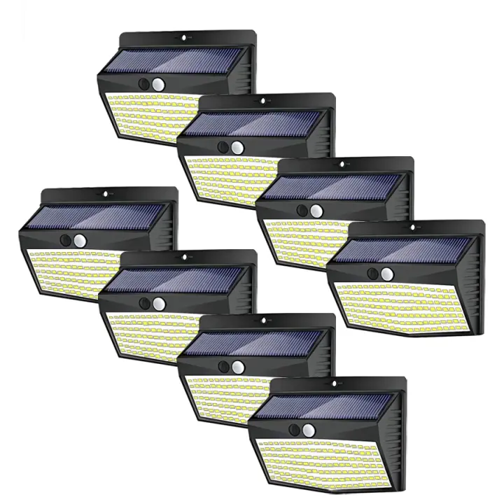 Tienda BIT Luces LED Solares para Exterior, lámpara de pared inalámbrica, 3 Modos de iluminación, Sensor de Movimiento, Energía Solar, Valla de Jardín, cubierta de patio, 138 - 1
