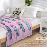 Manta De Terciopelo Suave Bibble Expressions Patrón a Cuadros Decorativa Para Adultos Adecuada Para Viajes Picnics Hogar Y Avión - details 6