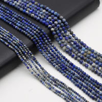 Cuentas De Piedra Natural Lapis Lazuli Pequeñas Facetadas Para Creación De Joyería Pulsera Y Collar Accesorios DIY Para Mujeres - details 3