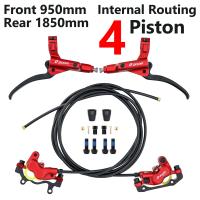 ZOOM HB876 Freno De Disco Hidráulico Para MTB 4 Pistones Cableado Interno Compatibilidad XC AM DH Longitudes 950/1850mm - details 6