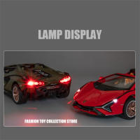 Modelo De Coche De Luxo Lambo Lightning Roadster 1:32 En Escala Con Sonido Y Luz Juguetes De Decoración Para Niños Coche De Metal Diecast De La Serie Fast & Furious - details 1