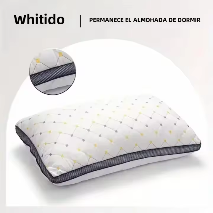 SP Almohada De Cuello 3D Para Hotel Estrella Masajeadora SPA Almohada De Fibra Core Cervical Para Descanso Y Soporte Orthopédico Para Adultos - 1