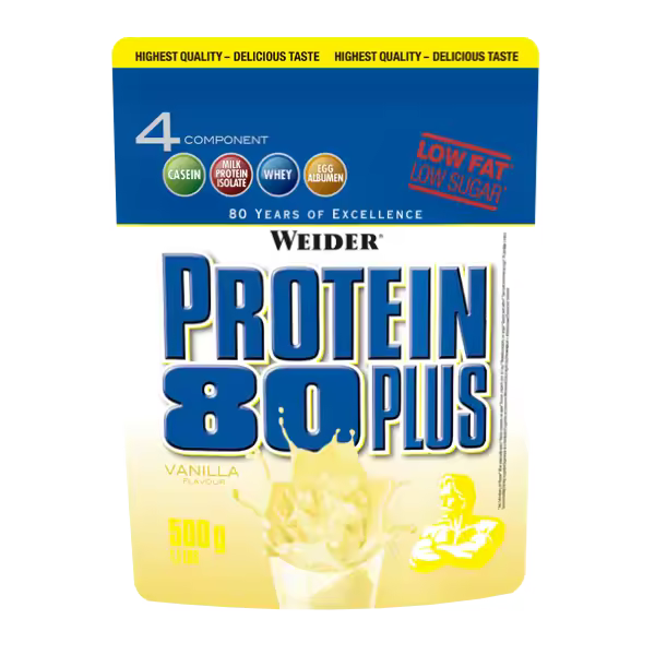 Weider Protein 80 Plus Vainilla 500 G - Proteína en Polvo para Mujeres - 1