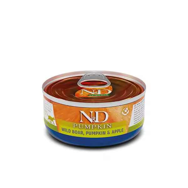 FARMINA N&D CAT PUMPKIN JABALI CAJA 24X70GR / Alimento completo para gatos adultos - 1