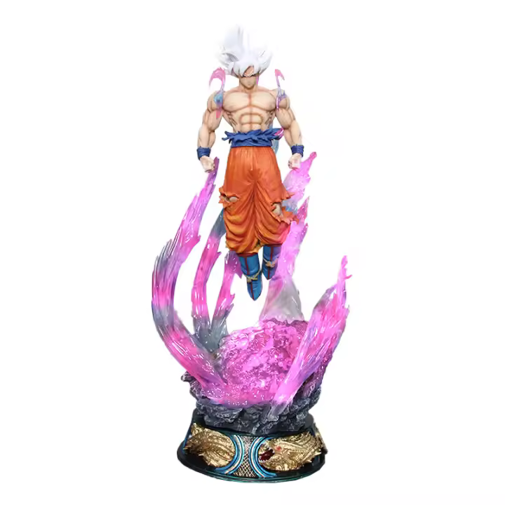Figura De Acción Dragon Ball Son Goku Ultra Instinct Super Saiyan 25cm Estatua De PVC Colección Juguete Regalo Modelo Ornamento - 1