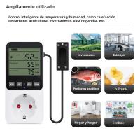 Enchufe Con Control De Humedad Y Temperatura LCD Display Thermostat Switch Sensor De Temperatura Y Control De Humedad Para El Hogar - details 2