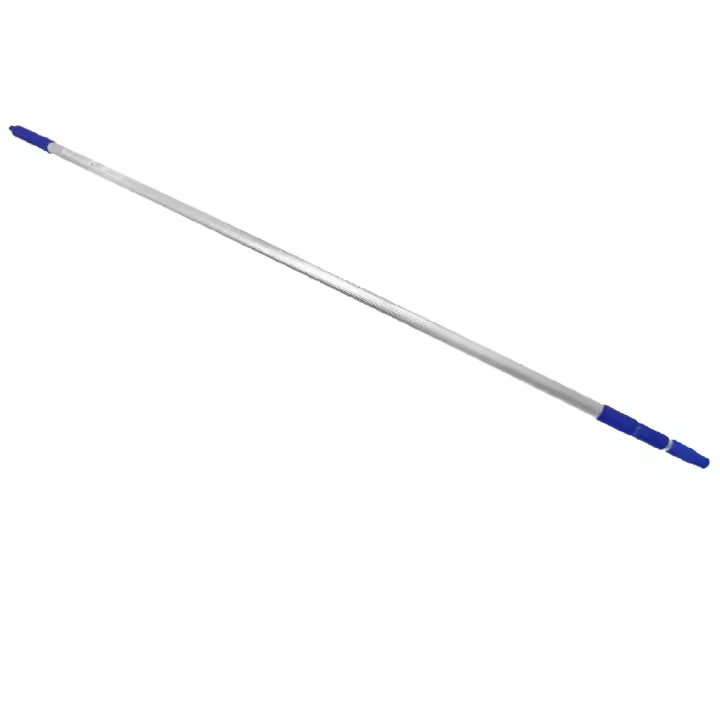 Tradineur - Palo de aluminio para escoba fregona extensible 4 m superficies altas - 1