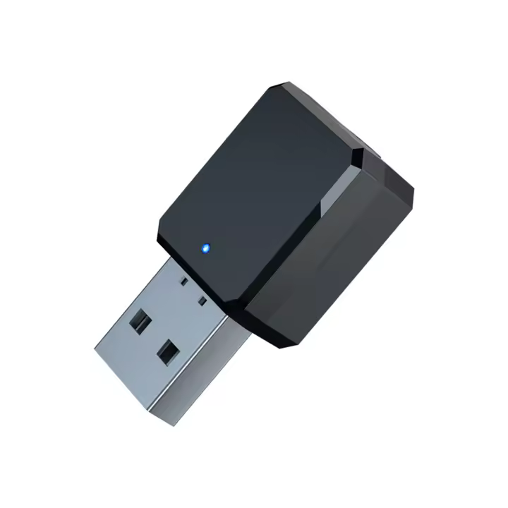 Convertidor de audio Bluetooth V5.1 Receptor Bluetooth Salida USB y AUX Estéreo de doble canal con micrófono - 1