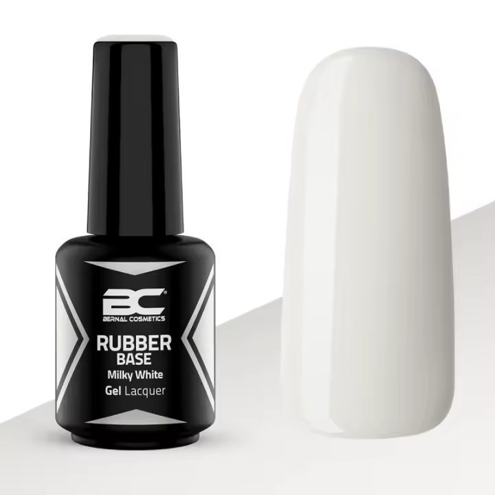 Rubber Base Milky White 15ml | Blanco Lechoso | Esmaltes Semipermanentes | Bernal Cosmetics - 1