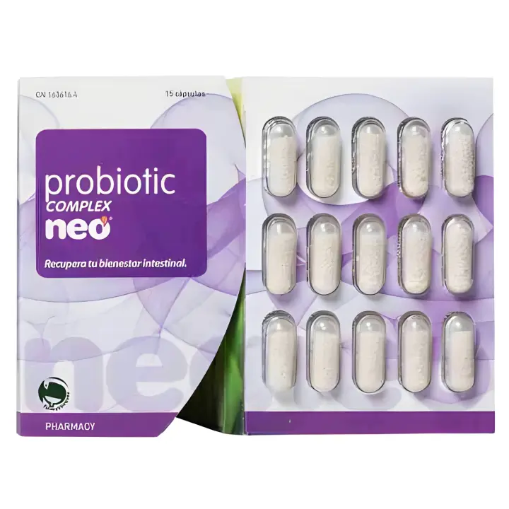 Neo Probiotic Complex 15 Caps - Mejora Función Intestinal - 1