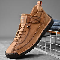 Zapatos Casuales Para Hombre De Cuero Hacer a Mano Transpirables Mocasines De Moda Talla Grande 38-48 Zapatos De Barco Lujo - details 31