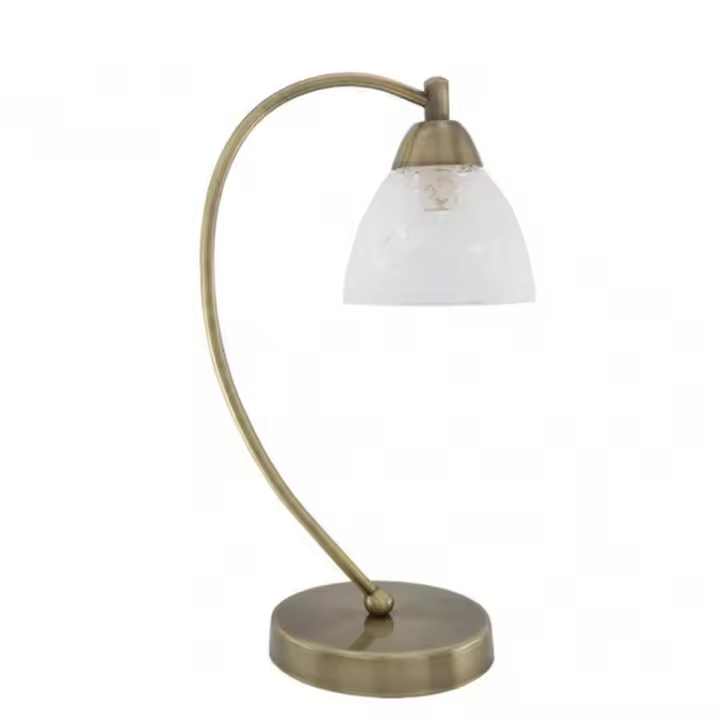 Lámpara de Mesa FABRILAMP Sobremesa Jaipur 1xe14 Cuero 39x15x15 Cm - Diseño Elegante - 1