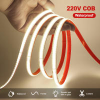 Tira De LED Flexível AC 220V 240Leds/M IP65 Impermeável 10CM Corte 3000K 4000K 6000K Para Decoración Del Hogar Luz De Cadena De Trenzado - details 5