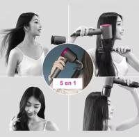 Secador de Pelo Profesional iónico Super Hair Dryer, Diseño Innovador de Ultima generación Sin Aspas, Peso y Tamaño Reducidos, Con Seis Accesorios, incluye soporte de pared, Boquilla Alisadora, Flyaway, Difusor, Boquilla aire suave, Boquilla suave - details 4