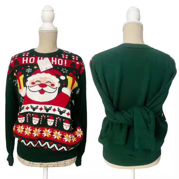 Jersey navidad hombre Mujer Niños, Suéter de Navidad para la familia, Jersey informal cálido de manga larga ¡Celebra la Navidad y Año Nuevo 2024 con estilo y comodidad holgada! - 1