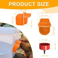 Comedero automático para pollos sin desperdicios (4 piezas), accesorio para comedero de pollos, para caja de cubos - details 2