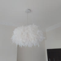 Lámpara Colgante De Pluma LED Moderna Para Sala De Estar Dormitorio Restaurante Iluminación Interior Pendente Colgante - details 1