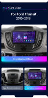 Junsun Radio Coche para Ford Transit 2015 2016 2017 2018 Inalámbrico CarPlay Android Auto AI Voice 2 din Pantalla Coche Android Auto Multimedia Navegación GPS Auto radio - details 2