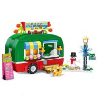 Bloques De Navidad 2024 Juguete Personalizado Para Familia Feliz Festival De Navidad Bloques De Construcción Pequeños Compatible Con Lego Material Plástico - details 0
