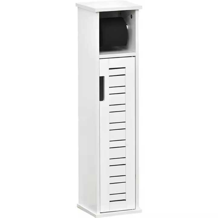 Tendance - Mueble Reserva Y Portarollos Papel 1 Puerta + Estante Interior, Mueble de Baño para Almacenaje papel higienico - 1