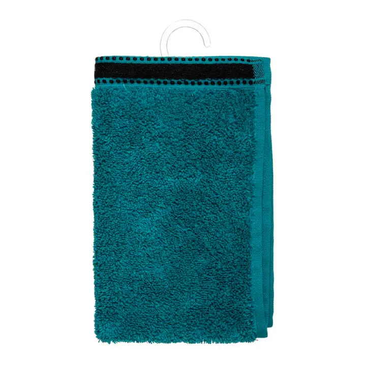 TOALLA BAÃ‘O PREMIUM COLOR VERDE PETROL 30x50cm - 1