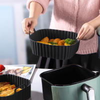 Silicona Air Fryer Almohadillas Reutilizables Antideslizante Fácil De Limpia Herramientas De BBQ Para Cocina Saludable Microondas Y Horno - details 2