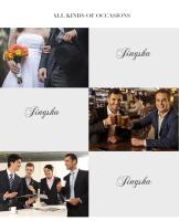 Traje De Negocios Elegante Con Chaqueta Y Pantalón Rayas Verticales Traje Tres Piezas Para Hombre Cierre Único Moda Coreana - details 5