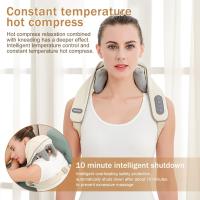 Neck Massager with Warmth, Shiatsu 4D Kneading Massager for Neck, Massager Neck Shoulder for Home Office, Gifts for Men Women (Beige) - details 0