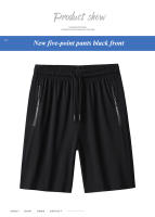 Shorts De Running Para Hombre Pantalones Cinco Puntos De Seda Helada Talla Grande Disponible En Tamaños 5XL-9XL - details 7