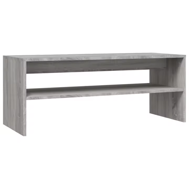 Vidaxl Mesa de Centro de Madera Contrachapada 100x40x40 Cm Blanco - 1