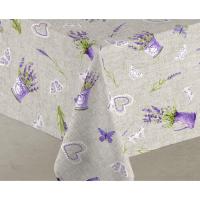 SABANALIA - Mantel de tela antimanchas Lavanda: Elegancia, Durabilidad y Practicidad para tu Mesa (Disponible en varias medidas) - details 1