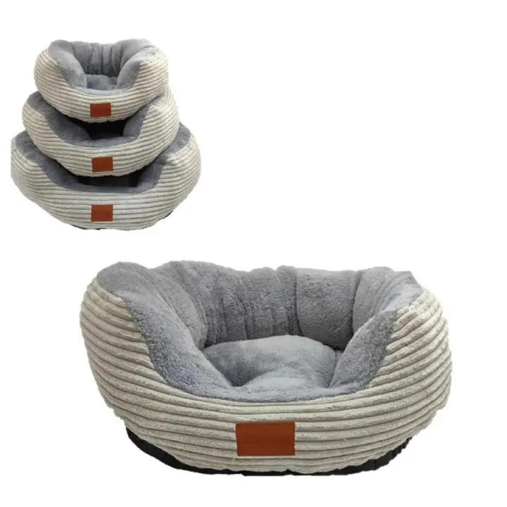 Cama para mascota  suave terciopelo , cama perro gato grande mediana  y pequeña - 1