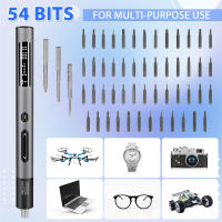 Juego De Destornilladores Eléctricos De Precisión 59 En 1 Con 54 Piezas Magnéticas 3 Ajustes De Torque Luz LED Digital Pantalla Herramienta De Reparación - details 6