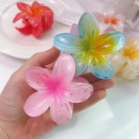Pinza Para El Cabello De Acrílico Grande Con Diseño De Flor Gradient Para Mujeres Accesorio De Moda De Barretta Estilo Caracol Decorativo Para Fiestas Y Uso Diario - details 0