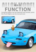 Modelo De Coche De Escala 1/24 Mazda MX-5 En Aleación Con Efectos Sonoros Auténticos Pieza Perfecta Para Expositores Y Coleccionistas De Coches - details 8