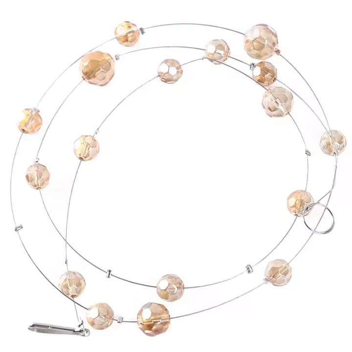 Cortina De Perlas De Vidrio Cristal Para Sala De Estar Y Dormitorio Decoración De Fiesta Y Boda Cortina De Perlas De Vidrio Para Puerta - 1