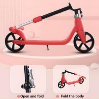 Patinete para adultos, ruedas de PU acolchadas con freno trasero, pedal de 120 mm equipado con reposapiés de 300 libras, patinete con reposapiés que absorbe los golpes para niños de 5 a 7 años - details 2