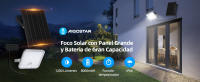 Aigostar Foco LED solar exterior con gran panel solar,Súper Luminoso,8000mAH,Batería gran capacidad,mando a distancia,detección de movimiento,Luz solar con Impermeable IP66 para jardín,caminos,6500K(1) - details 0