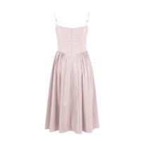 Vestido Midi Elegante Y Delgado Sin Espalda Para Mujer Vestido De Fiesta De Verano Elegante Con Suspensión Sólida Vestidos Para Mujer - details 26