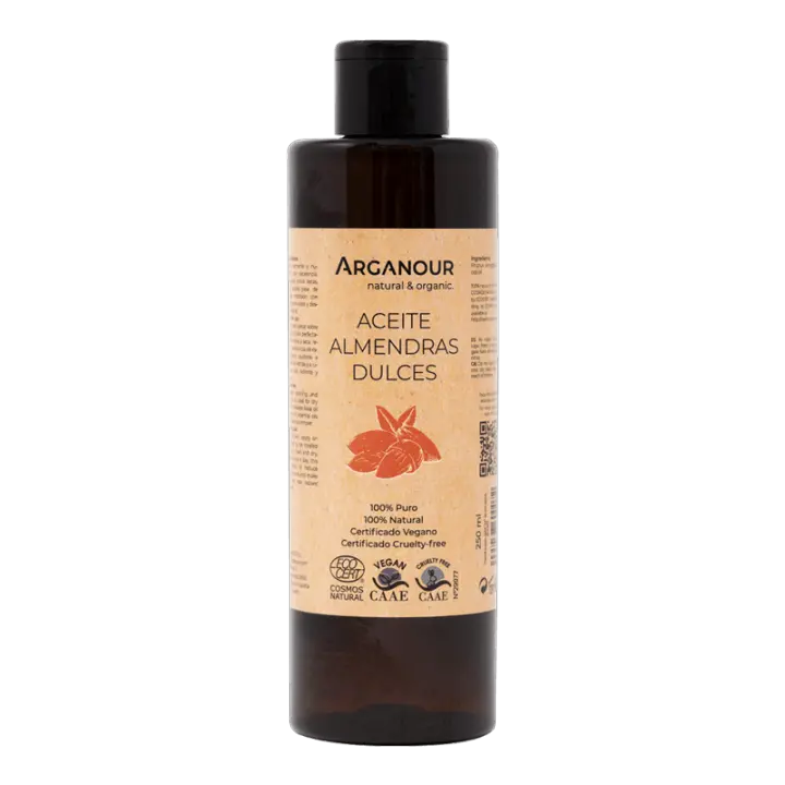 Arganour Aceite de Almendras Dulces 250ml - Hidratación y Nutrición Profunda para Piel y Cabello - 1