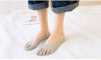 5 Pares De Calcetines De Pentagrama Para Mujer Primavera Verano Malla Fina Bocata Suave Absorbente De Sudor De Seda De Hielo - details 6