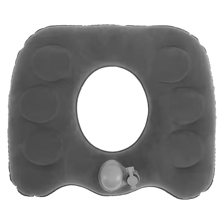 Cojín Inflable De Oficina Con Valvula Doble Y Flocado PVC Resistente Al Relleno De Agua Para Viajes Y Suministros De Oficina Cojín Portátil Para Adultos - 1