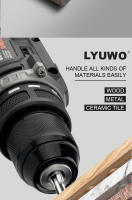 LYUWO Taladro Eléctrico Inalámbrico De 16.8V Con Rosca Auto-Desbloqueable Torque Ajustable 21+1 Velocidades 2 Speed Herramienta Eléctrica - details 3