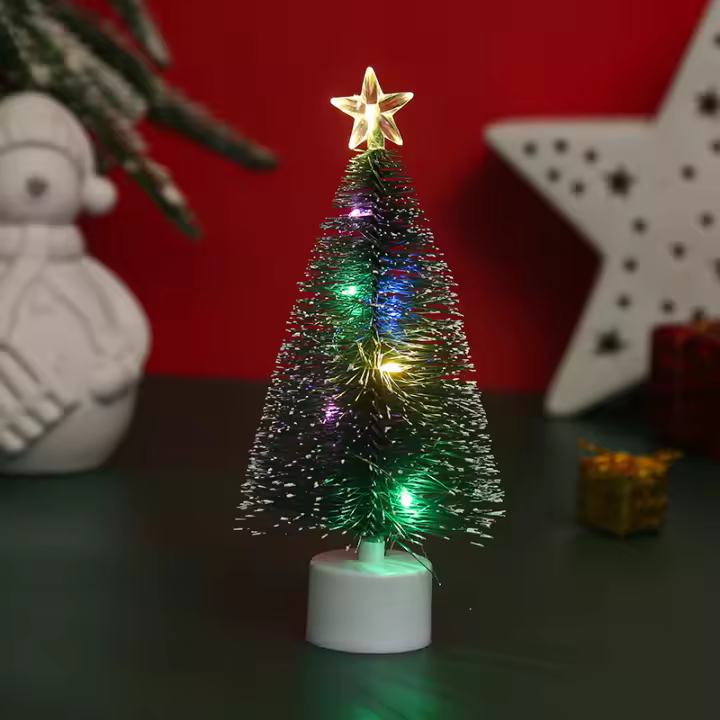 Árbol De Navidad LED Colorido Iluminación Decorativa De Festividades Regalo Para Ventana Decoración De Navidad - 1